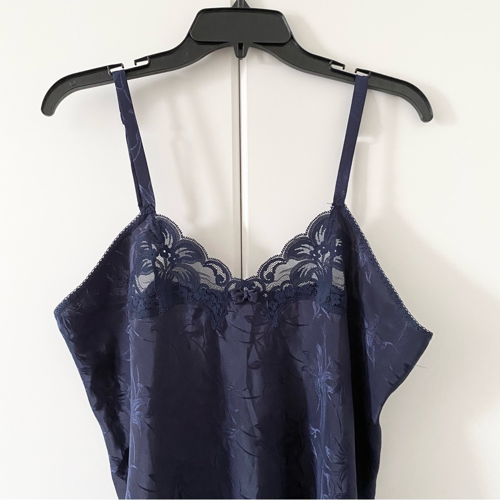 Vintage Linda Satin Cami Tunic Top
